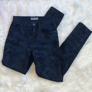 James Jeans Blue Camo High Class Skinny Jeans Sz 28